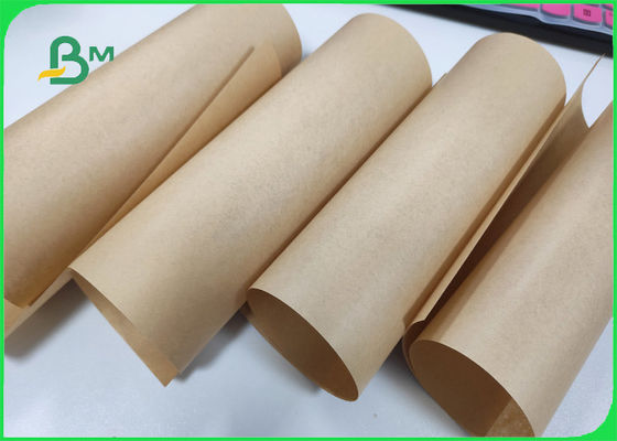 Natural Recycled Kraft Wrapping Paper 50gsm Superior Tear Resistance