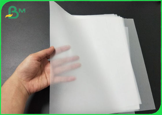 Water Tolerance CAD Tracing Paper Roll Translucence 50gsm - 80gsm