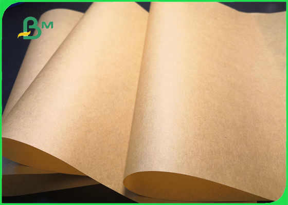 40gr 50gr Brown Virgin Kraft Paper For Food Packing Tear Resistance 1100mm