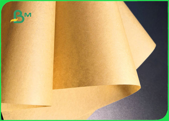 40gr 50gr Brown Virgin Kraft Paper For Food Packing Tear Resistance 1100mm