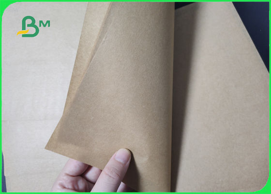Wood Pulp 40gsm Food Grade Brown Kraft Paper For Packaging Non - toxic