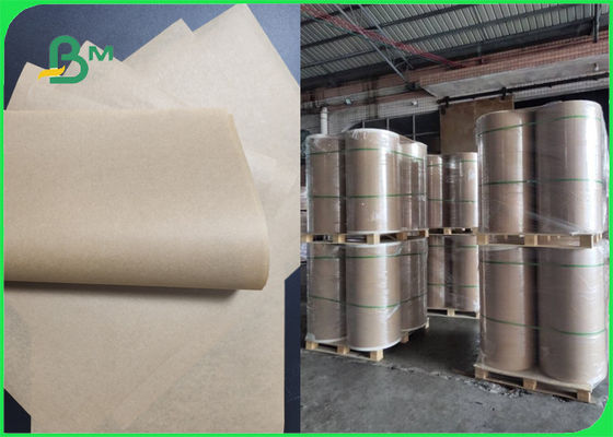 Wood Pulp 40gsm Food Grade Brown Kraft Paper For Packaging Non - toxic