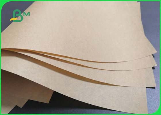 40g 50g Unbleached Food Grade Brown Kraft Paper For Food Packaging 1600mm