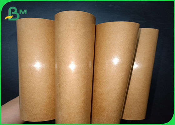 Food Grade Single Side PE Coated Brown Kraft Paper For French Fries Box