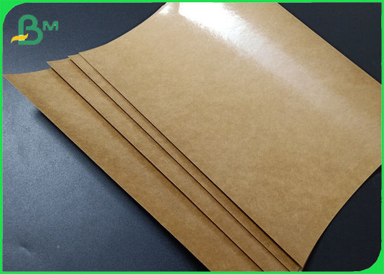 Food Grade Single Side PE Coated Brown Kraft Paper For French Fries Box