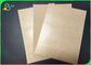 Greaseproof Non - Polluted Food Grade PE Coated Brown Kraft Paper For Packing Fast Food