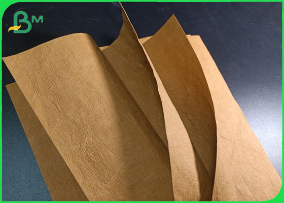 0.55mm Thickness Brown Washable Kraft Paper Roll For Making Handbags