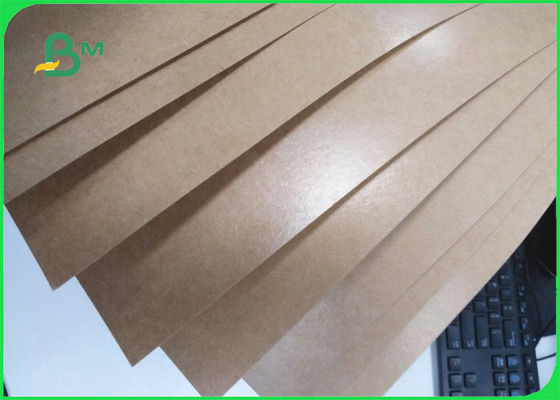 Recycled PE Paper Food Safe Rigid Brown Kraft Paper 350gsm Sheet