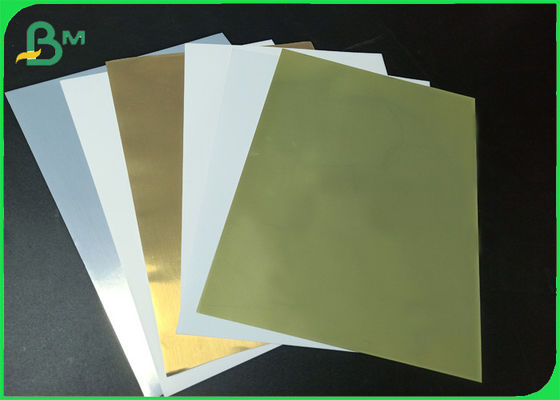 78g 80g Self Adhesive Mirror Coat Kraft Paper For Clothes Label