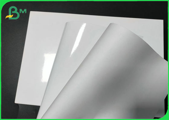 Water Resiatance High Glossy white Mirror Cast Coated Paper For Labels Printing