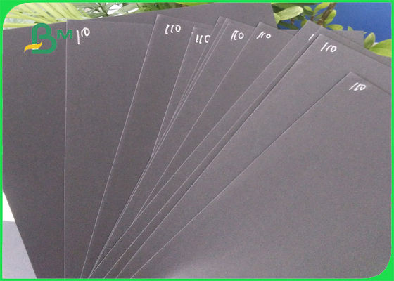 Uncoated Matte 250gsm Pure Black Kraft Paperboard Packaging Paper