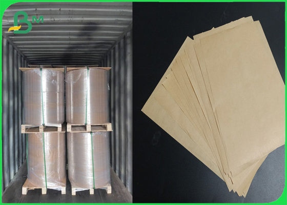 FDA Certified 50gsm 50gsm 60gsm Food Packaging Natural Brown Kraft Paper Jumbo Roll