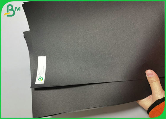 Recyclable Coated 250gsm 500gsm Black Kraft Paper Roll for Wrapping box