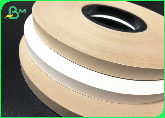 Biodegradable Brown 60gsm Kraft Strip Paper Reels FDA Approved Paper Straw Raw Material