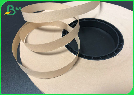 Biodegradable Brown 60gsm Kraft Strip Paper Reels FDA Approved Paper Straw Raw Material