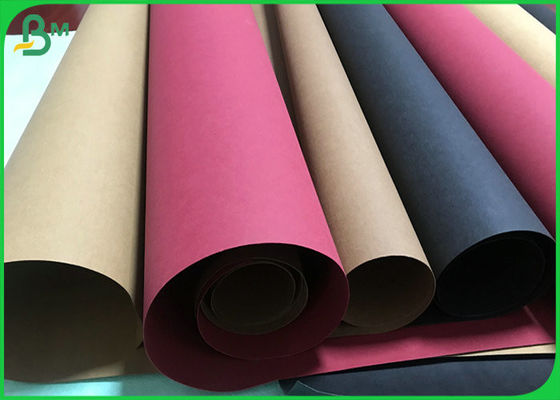 Fabric Material Full Colour 0.55mm Thick Washable Kraft Paper Roll 1.5m width