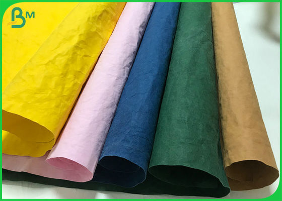 Fabric Material Full Colour 0.55mm Thick Washable Kraft Paper Roll 1.5m width