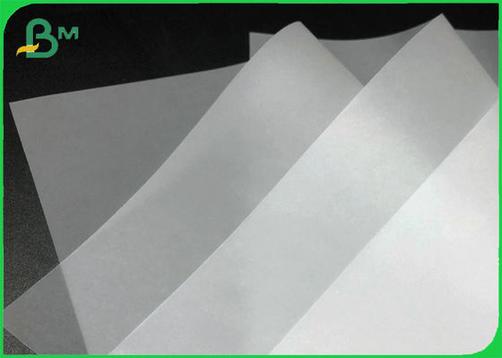 Greaseproof 50gsm 63gsm CAD Tracing Tissue Paper Translucent For Inkjet Printing