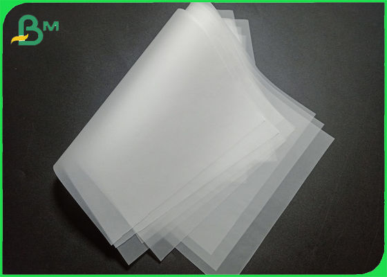 Lightweight White Semi - Transparent Tracing Paper Roll 50gsm - 90gsm