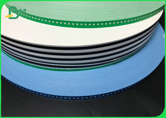 13.5mm 15mm Blue Green Food Grade 60g Kraft Paper Rolls For Making Biodegradable Straw