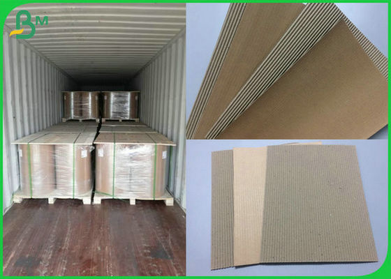 0.5mm Recyclable Brown Flute Corrugated Kraft CardBoard For Cartons