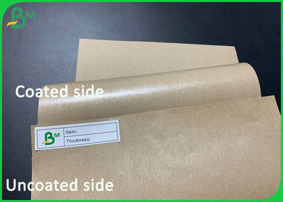 80gsm+15gsm Food grade PE coated kraft paper for fast food packaging