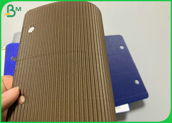 Gift Wrapping Colored Corrugated Board 150g 2ply Paper Sheet For Handwork