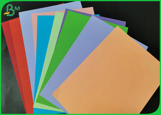 180gsm Colorful Cardstock Board Solid Blue / Yellow Bristol Cardboard Rames