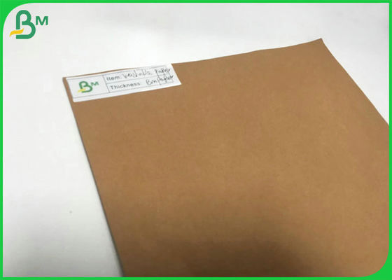 Washable And Tearable Soft Kraft Paper For Grocery Bag 0.55mm Thickness