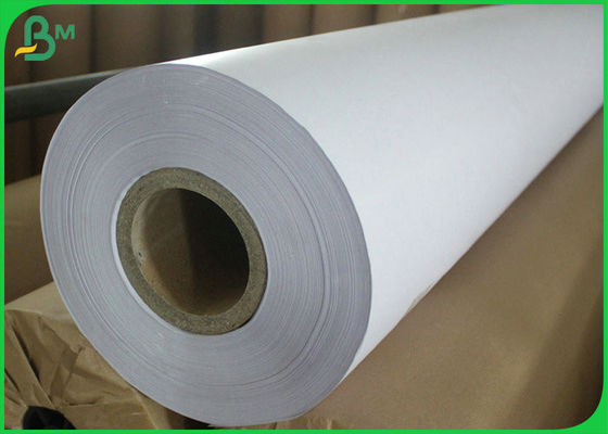 36inch 150m 80gsm White Engineering Paper Rolls For CAD Plotter Printing