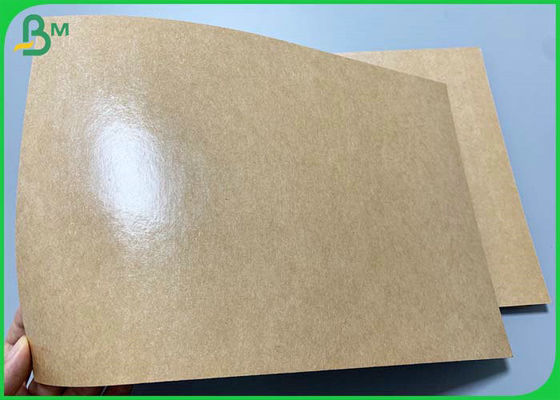 Food Grade PE Coated 300g  Kraft Paper For Disposable French Fries Box