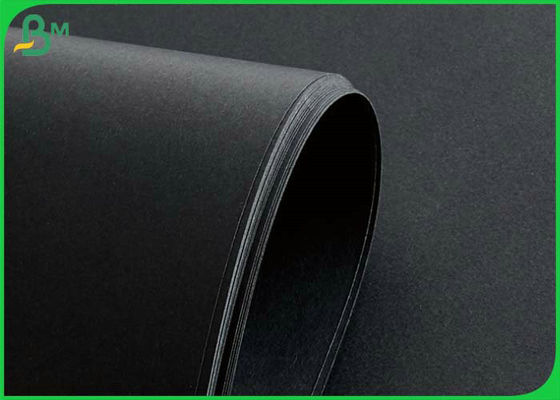 Wood Pulp 300g Double - sided Black Cardboard For CD Box 787mm Roll