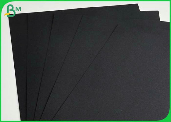 Wood Pulp 300g Double - sided Black Cardboard For CD Box 787mm Roll