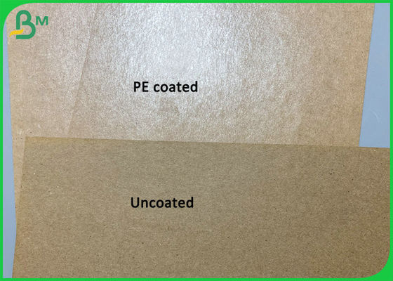 PE Coated 300g Brown Kraft Paper For Making Disposable Waterproof Food Box