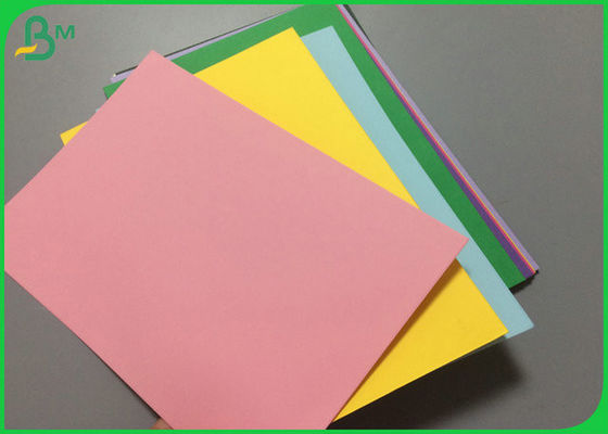 Pink Green Yellow Colored Bond Paper Sheet 200gsm 230gsm For Normal Printing