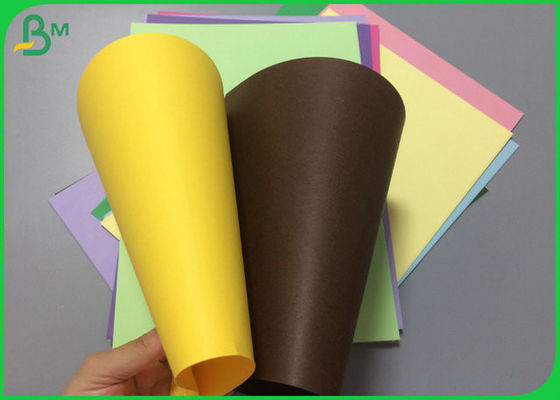 Pink Green Yellow Colored Bond Paper Sheet 200gsm 230gsm For Normal Printing