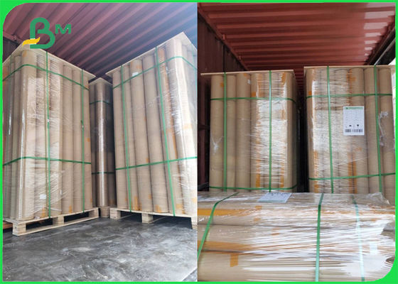 Brown Wrapping Material 70gsm 90gsm Kraft Paper Brown 750mm X 270m Rolls