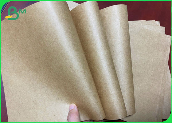 23&quot; 35&quot; 90gsm 100gsm Uncoated Brown Kraft Paper Roll For Packaging Bag