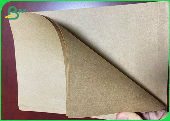 23&quot; 35&quot; 90gsm 100gsm Uncoated Brown Kraft Paper Roll For Packaging Bag