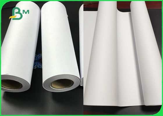 Large Format Paper 42" X 150' CAD Paper Rolls 80gsm 2" Core Inkjet Bond