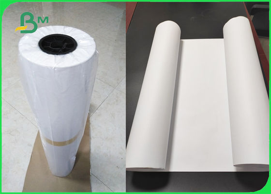 Large Format Paper 42" X 150' CAD Paper Rolls 80gsm 2" Core Inkjet Bond