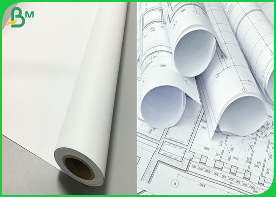 Plotter Paper Matt 80gsm 61cm x 50m A1 A2 Inkjet Plotter Uncoated Paper