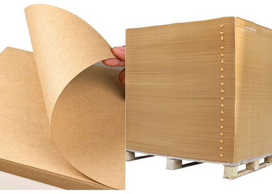 Size Customized 100gsm 120gsm Virgin Kraft Paper Sheets High Stiffness