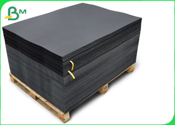 A0 A1 1200Gsm Pure Wood Pulp Solid Black Kraft Cardboard For Wine Box