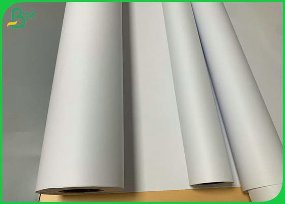Large Format Uncoated 28LB White CAD Plotter Paper 54'' x 300ft Roll