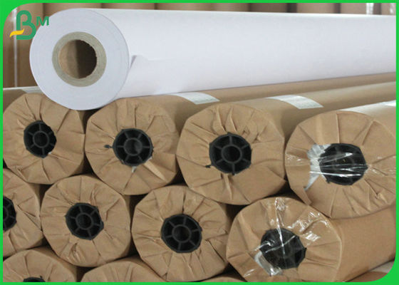 Whiteness 1.8m 60g 80g CAD Marker Paper Roll 25kg Per Roll 3'' Core