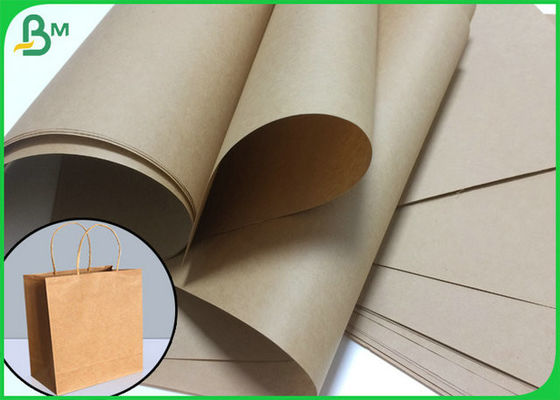 A0 A1 70gsm 80gsm Brown Color Unbleached Softwood Pulp Kraft Paper For Shipping Bags