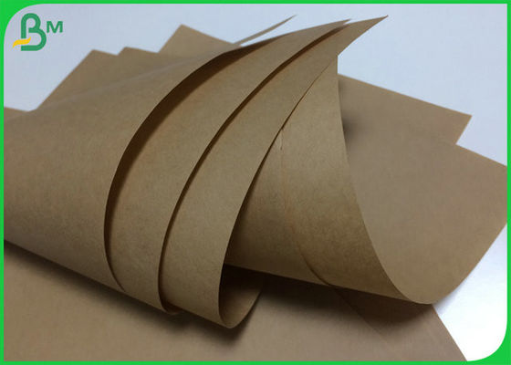 A0 A1 70gsm 80gsm Brown Color Unbleached Softwood Pulp Kraft Paper For Shipping Bags