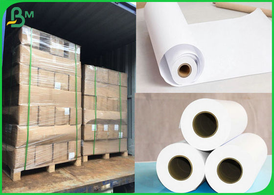 20LB 24" 36“wide x 150feet 2inch Core White Bond Roll Paper For Architectural Design