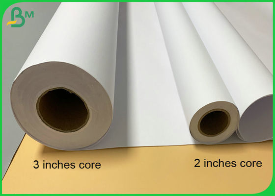 Bright White 20LB 24'' x 150ft Inkjet Paper Uncoated Matte Bond Paper